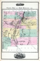 New Mexico - Page's Map, Wisconsin State Atlas 1881